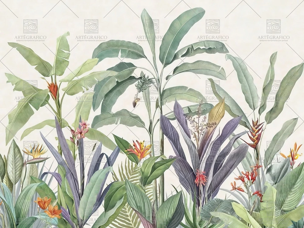 Фреска Artegrafico Tropical Leaves AG-TL-014